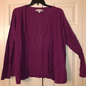 Pure Energy Cardigan - Violet 3X